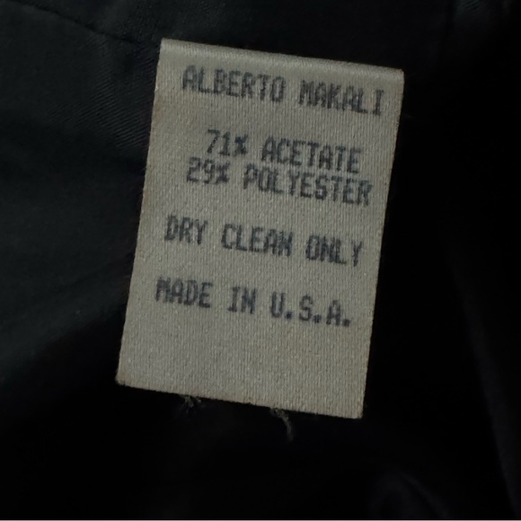 Alberto Makali Jumpsuit Black Tuxedo Sleeveless Racerback Vintage 80s Size 2 - Picture 8 of 8